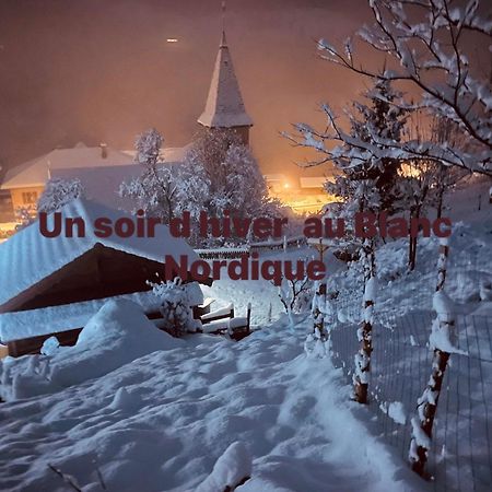 Вилла Le Blanc Nordique Le Bouchet-Mont Charvin Экстерьер фото