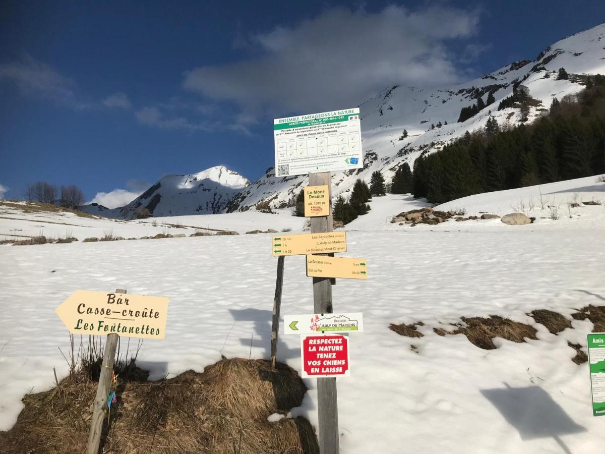 Вилла Le Blanc Nordique Le Bouchet-Mont Charvin Экстерьер фото